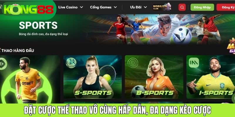 Đặt cược thể thao vô cùng hấp dẫn, đa dạng kèo cược